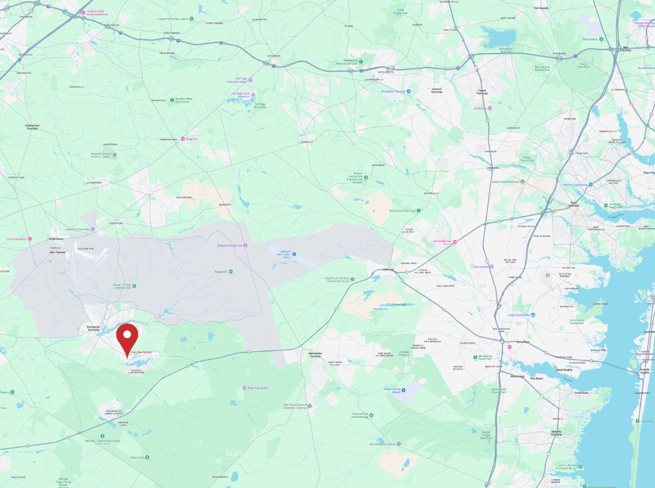 Map showing pemberton township new jersey
